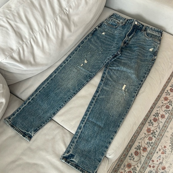 NWOT Pilcro & the Letterpress lightly distressed jeans - Picture 1 of 11